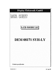 DataSheet DEM 08171 SYH-LY pdf